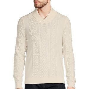Murano‎ NWOT cream Inflorescence Collection knit wool blend sweater. Size XL